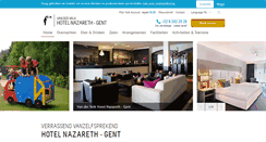 Desktop Screenshot of hotelnazareth.be