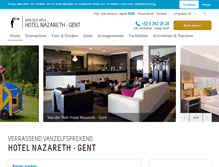 Tablet Screenshot of hotelnazareth.be